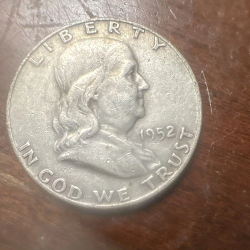 1952 Franklin Half Dollar 50C 90% Silver Business Strike Liberty Bell Coin