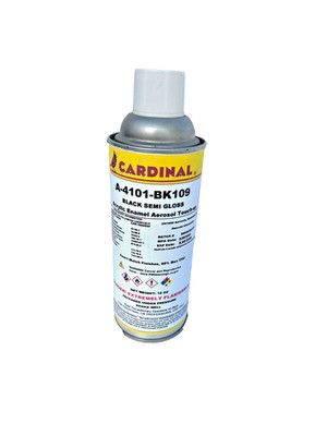 Cardinal Paint A-4101-Bk109 Black Semi Gloss Powder Coating Touch-Up Spray Paint