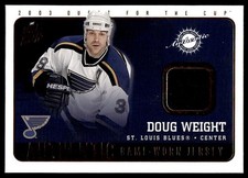 2002-03 Pacific Quest for the Cup Jerseys Doug Weight - St. Louis Blues #19
