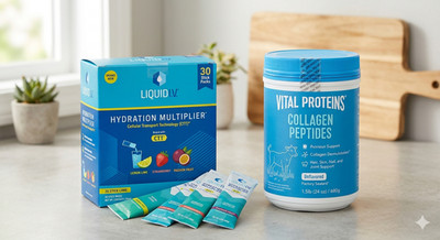 Liquid IV Variety Pack (30ct) & Vital Proteins Collagen (24oz) Brand New Sealed
