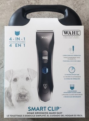 NEW Wahl Smart Clip Professional 4-in-1 Cord/Cordless Clipper Dog - Model 58155