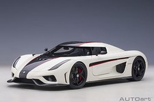 AUTOart 79027 1/18 Koenigsegg Regera White Carbon Black Red Model Car New