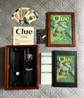 Clue - Vintage Game Collection in Bookshelf Wooden Book Box -Parker Bros