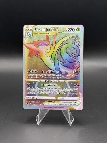 Serperior VSTAR 196/195 Silver Tempest Secret Rare NM Pokemon TCG