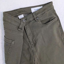 The Perfect Jean NYC Mens 35x36 Olive Green Denkhaki Athletic Fit Stretchy