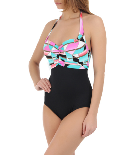 COCO REEF HALTER MAILLOT SWIMWEAR UPLIFTER BRA NEW FITS SIZE S/XL RETAIL$106 - Picture 4 of 7
