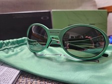 Oakley Eye Jacket Redux Mint Green Metallic Prizm Black Polarized and Sapphire