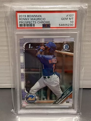 2019 Bowman Chrome Ronny Mauricio PSA 10 QTY AVL