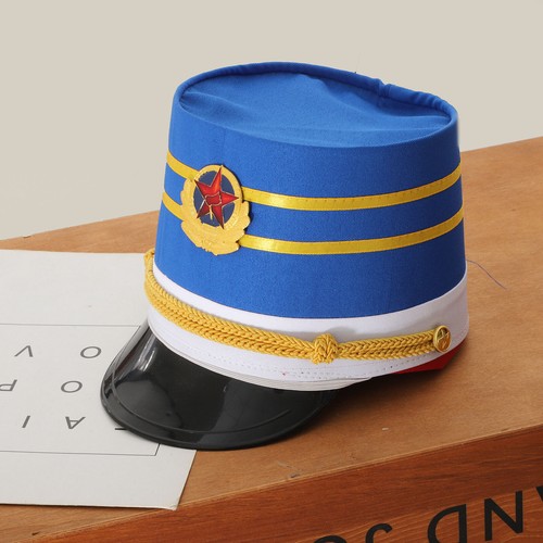 Children Drum Band Hat Contrast Color,Stage Performance Cosplay Cap,Decor - Picture 140 of 250