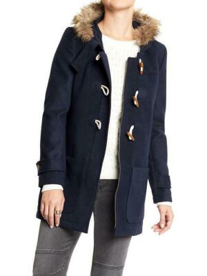 women's hooded toggle coat