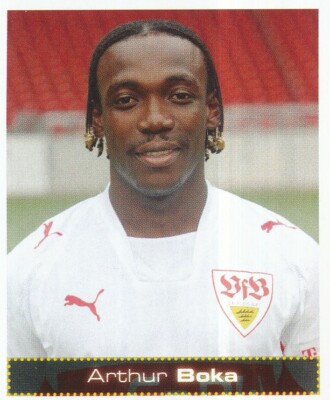450 ARTHUR BOKA # IVORY COAST VfB.STUTTGART STICKER PANINI FOOTBALL 2008