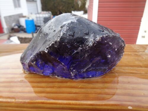 Scorie rocheuse en verre violet assez clair 2,2 lb JJ90 roches paysage - Photo 1/2
