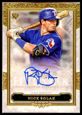 2020 Topps Five Star Autographs #FSANX Nick Solak Rookie Card Texas Rangers AU