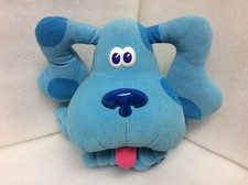 BLUES CLUES 8" PLUSH DOG Toy 1997 Tyco Pose A Blue Stuffed Animal