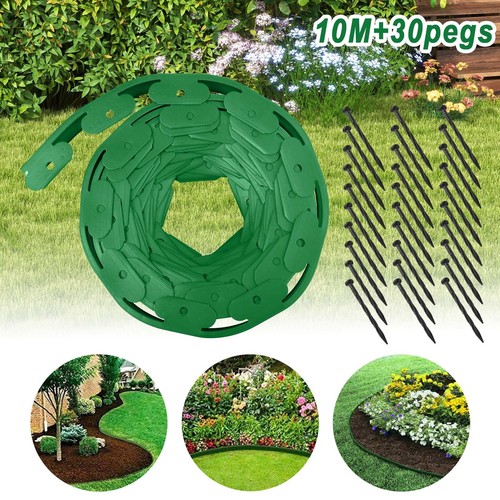 Flexibel Rasenkante Beeteinfassung Mähkante Garten Beetumrandung mit Erdnägel DE - Bild 12 von 23