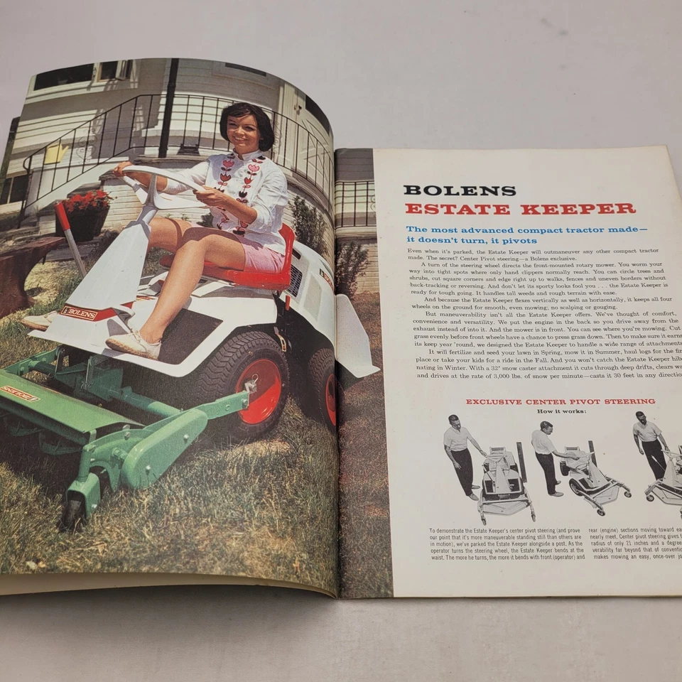 Catálogo Bolen 1964 Cortacésped Tractor Estate Keeper Husky 1000 900 800 600 64 Foto 3 de 4