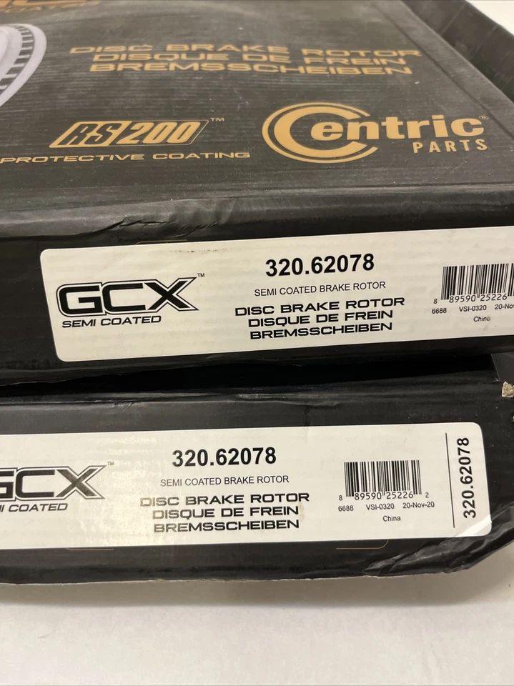 GCX Rotor with Partial Coating Front 320.62078 lot of 2 - Image 2 of 3