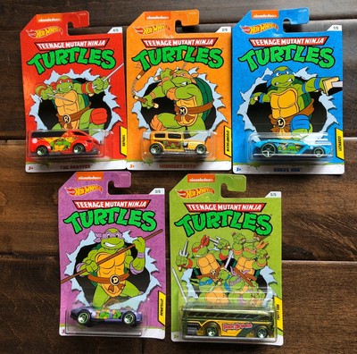Teenage Mutant Ninja Turtles Hot Wheels Set Of 5 Mattel 887961818130 | eBay