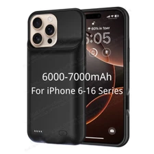 Battery Charger Case Power Bank For iPhone 16 15 14 13 12 11 XR 8 Charging Cover