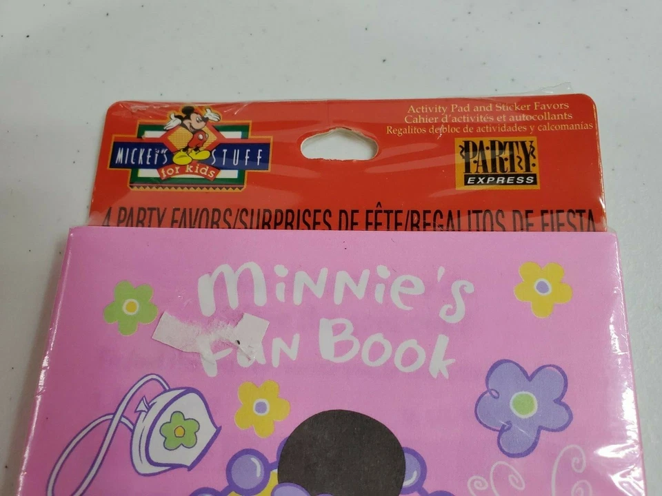 Hallmark Disney Minnie Mouse Activity Pad Book with Stickers Party Favor New - Image 3 of 4