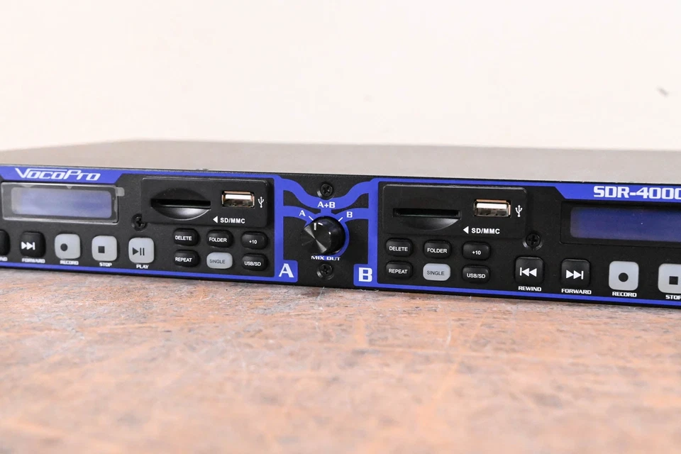 VocoPro SDR-4000 Dual Digital USB/SD Audio Recorder CG01JJX - Image 3 of 4