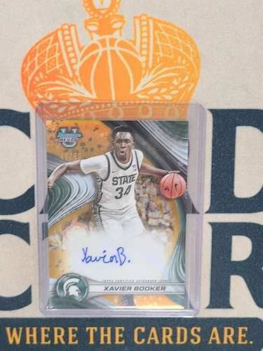 2024-25 Bowman University Best XAVIER BOOKER Auto Gold Refractor /50 SS
