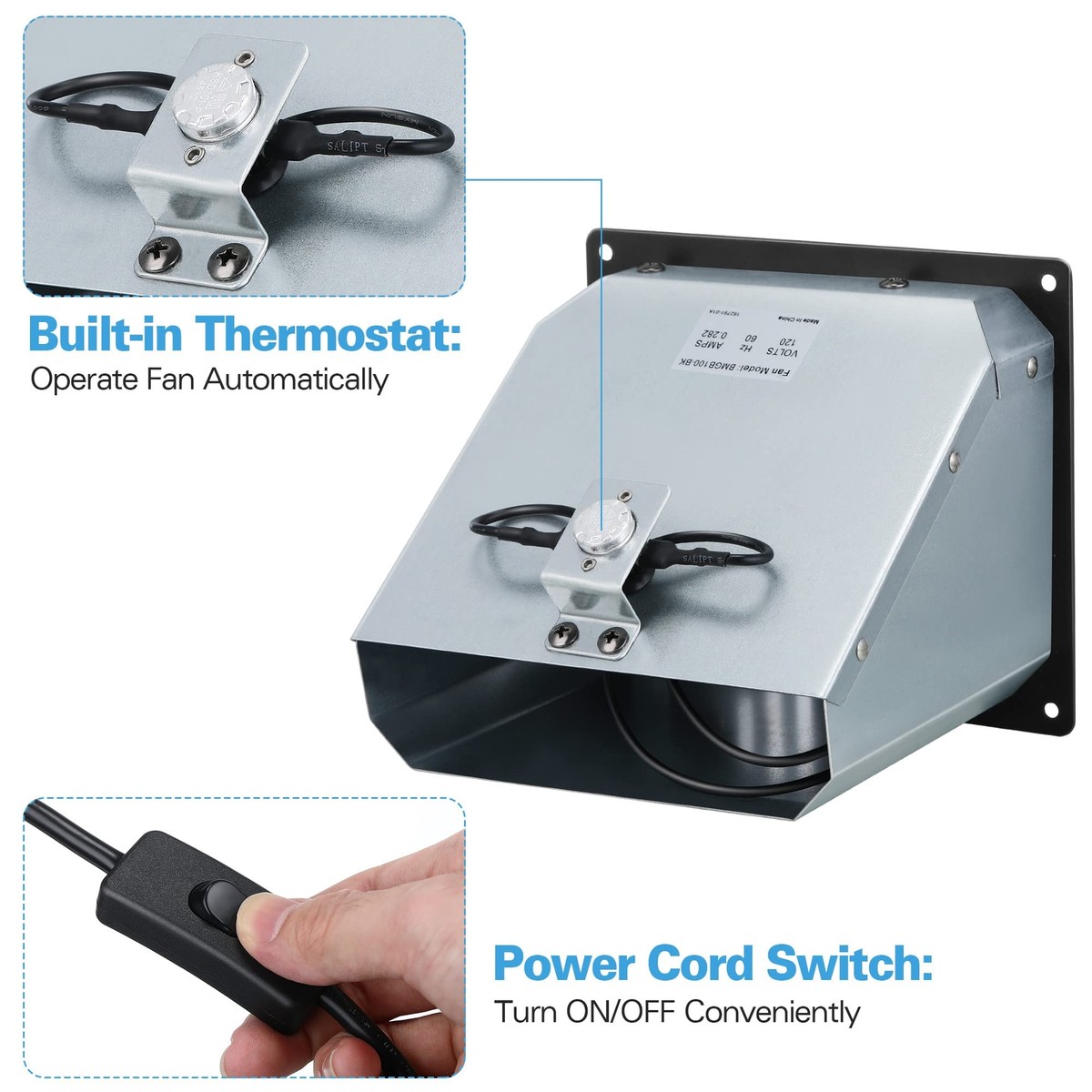 Vent Blower Accessory Kit, Wall Heater Fan Replacement Compatible wi... |  eBay