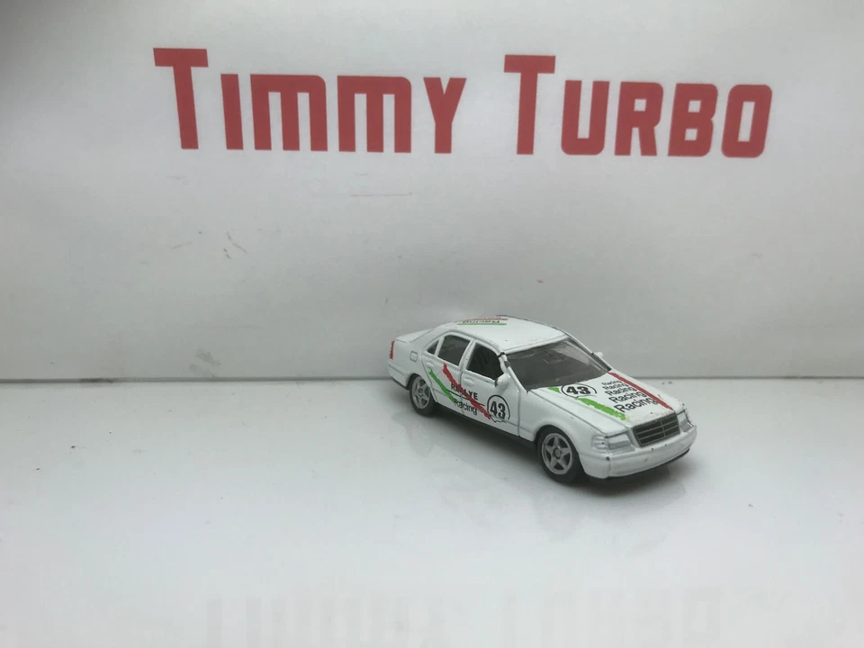 WELLY MERCEDES BENZ C CLASS RACING RALLYE WHITE 75MM LONG 18 - Image 2 of 4