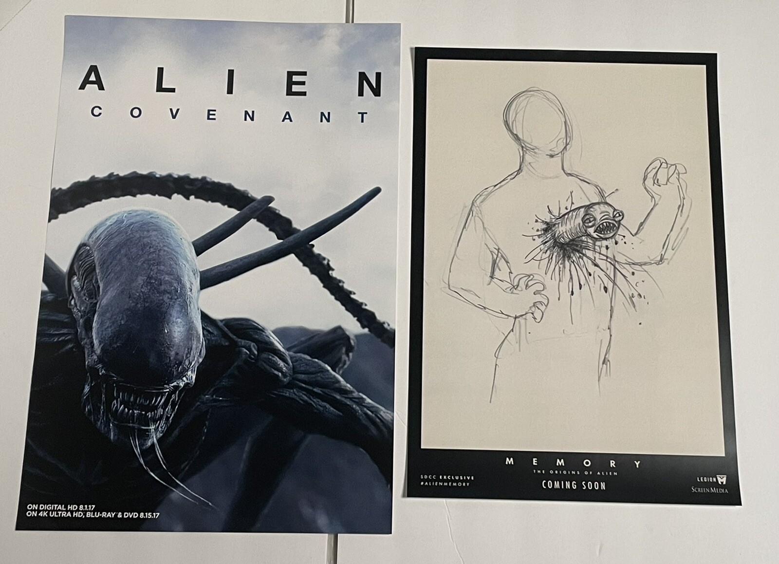 LA Comic Con 2021 Aliens Promo Poster Legion Films Alien Covenant Promo ...