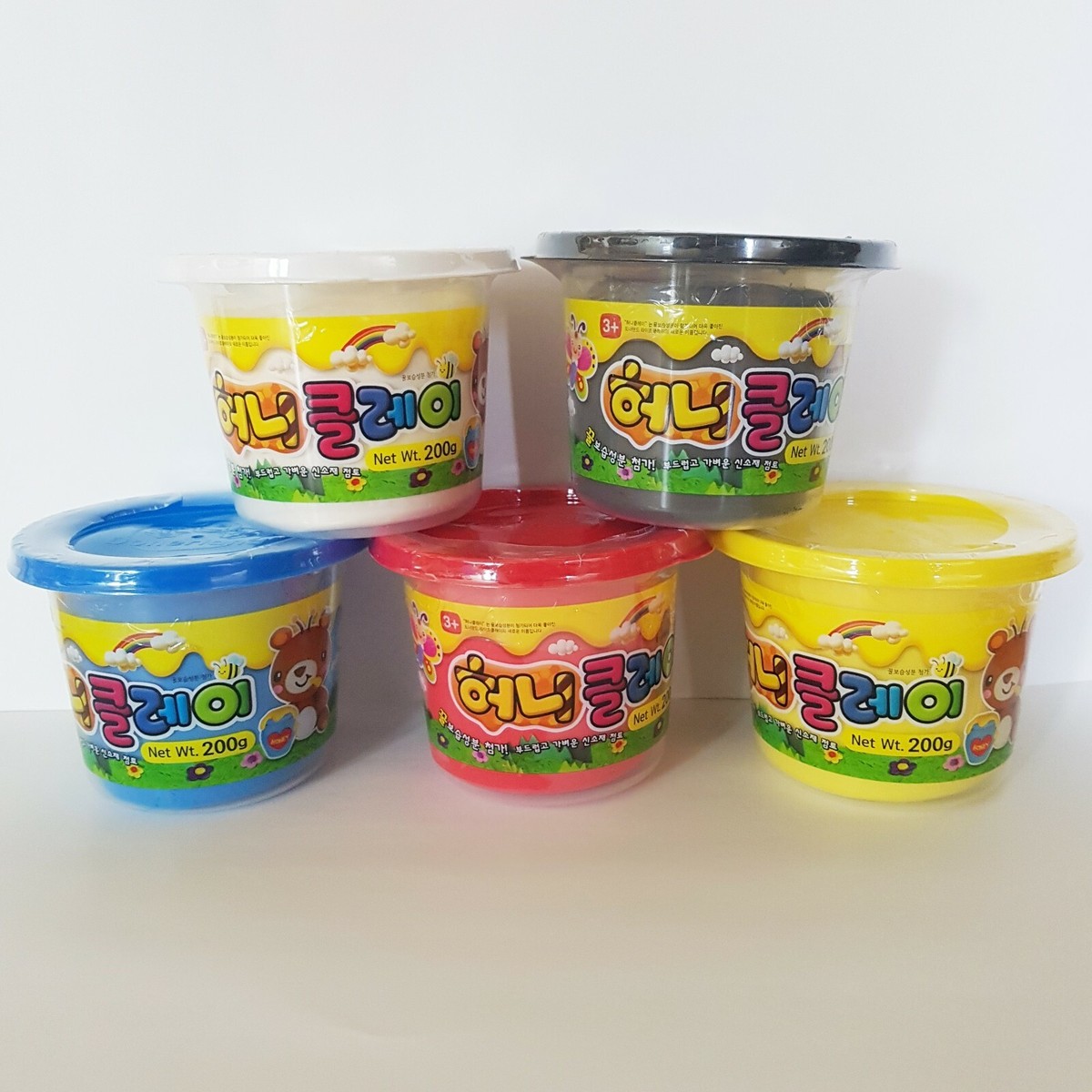 200g x 5 colors Honey Clay improve EQ Creativity Water soluble