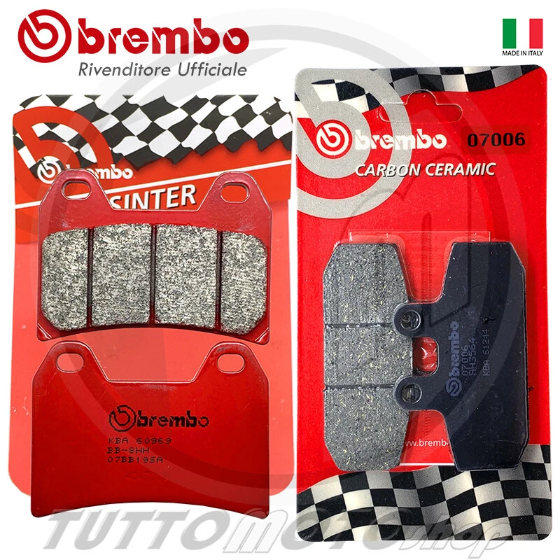 PASTIGLIE BREMBO MOTO GUZZI V7 III 750 Stone 2017 2018 2019 KIT ANTERIORI+POST.
