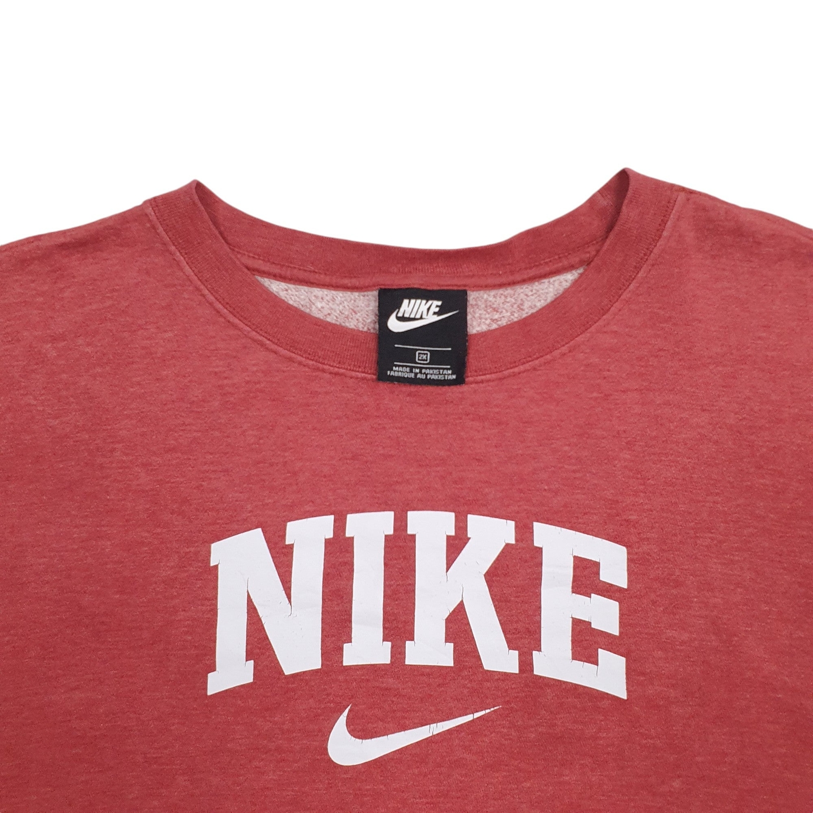 NIKE Crewneck Spellout Lightweight Jumper Sweatshirt Womens 2X image 2