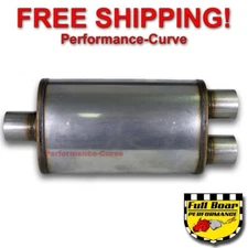 Performance Exhaust Muffler MAX FLOW SS 5x8 - Center 2.5" / Dual 2.5" MF2158