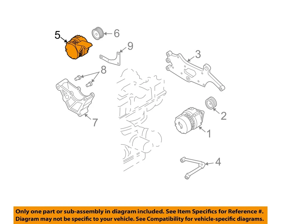 Б/у генератор переменного тока подходит: 1999 Gmc Suburban 1500 100 ампер бензин класса A - Изображение 3 из 4