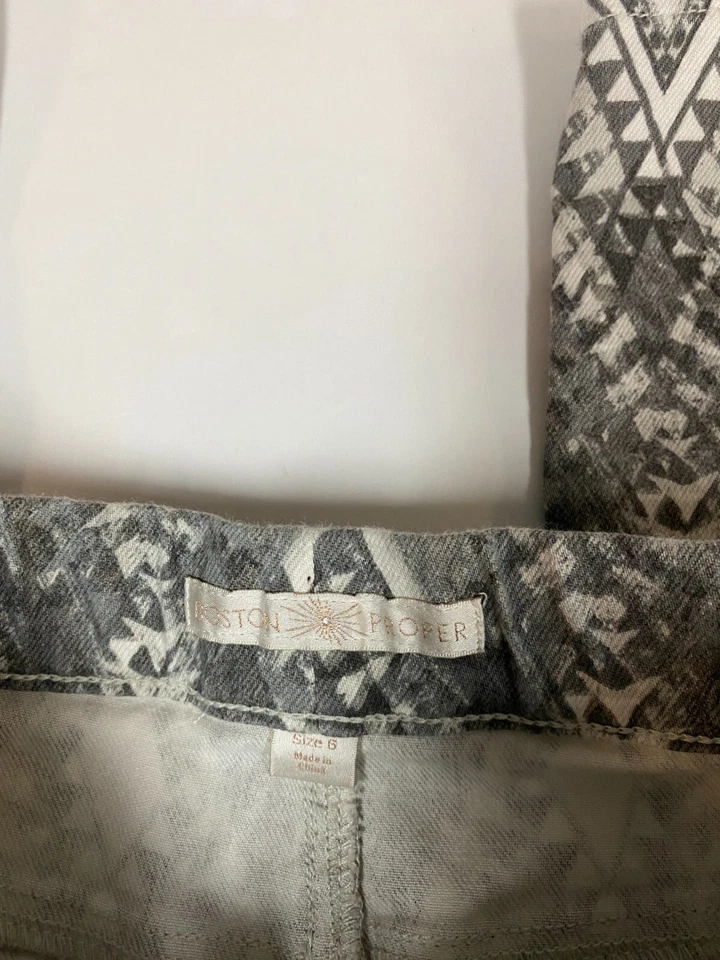 Boston правильный женщин chino брюки 6 серый прямой дизайнер  - Изображение 3 из 4