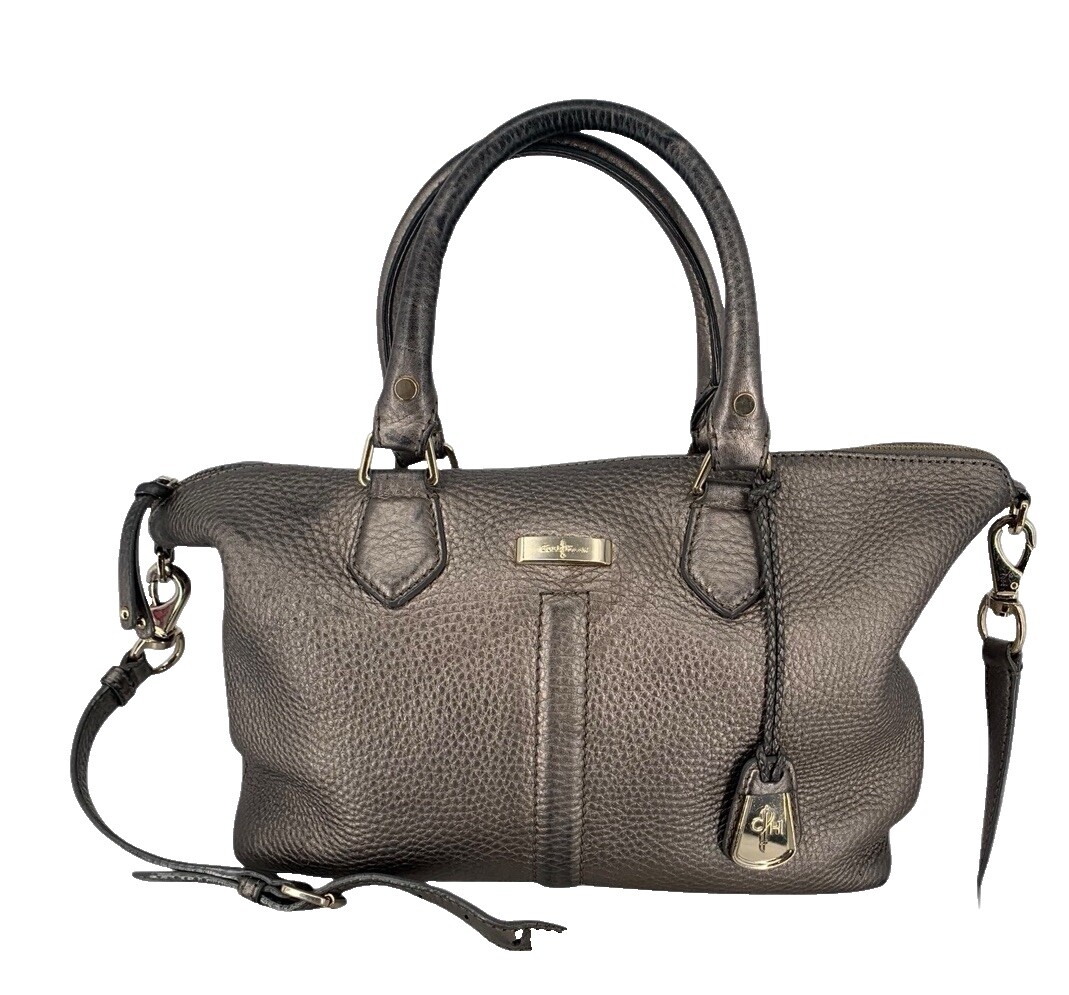☆fancy club☆ Belted Washed Leather Bag GRAY F25QE990 F25QE FANCY CLUB | BELTED WASHING LEATHER BAG - 트렌디한 디자인