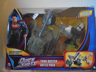 Mattel DC Comics Man of steel QUICK SHOTS  Tank Buster Battle Toy New in package