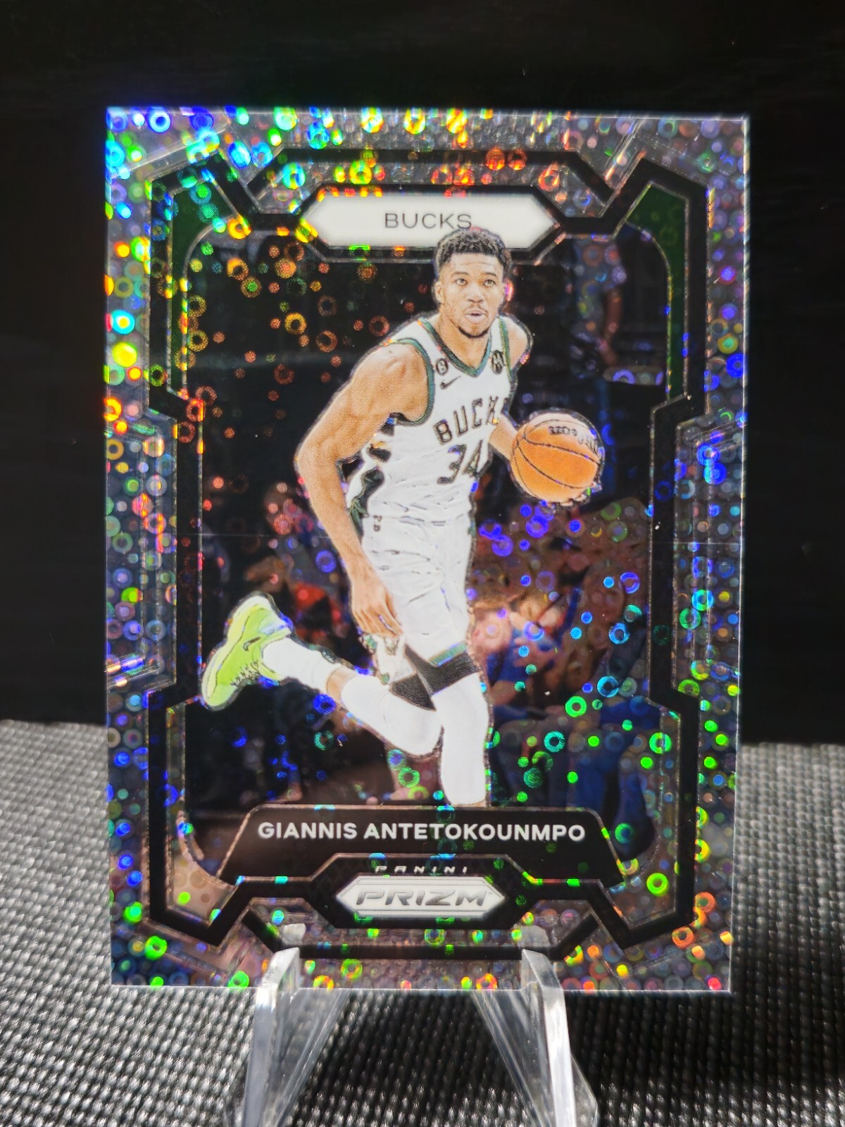 2023-24 Panini Prizm Silver Fast Break Prizm #103 Giannis Antetokounmpo