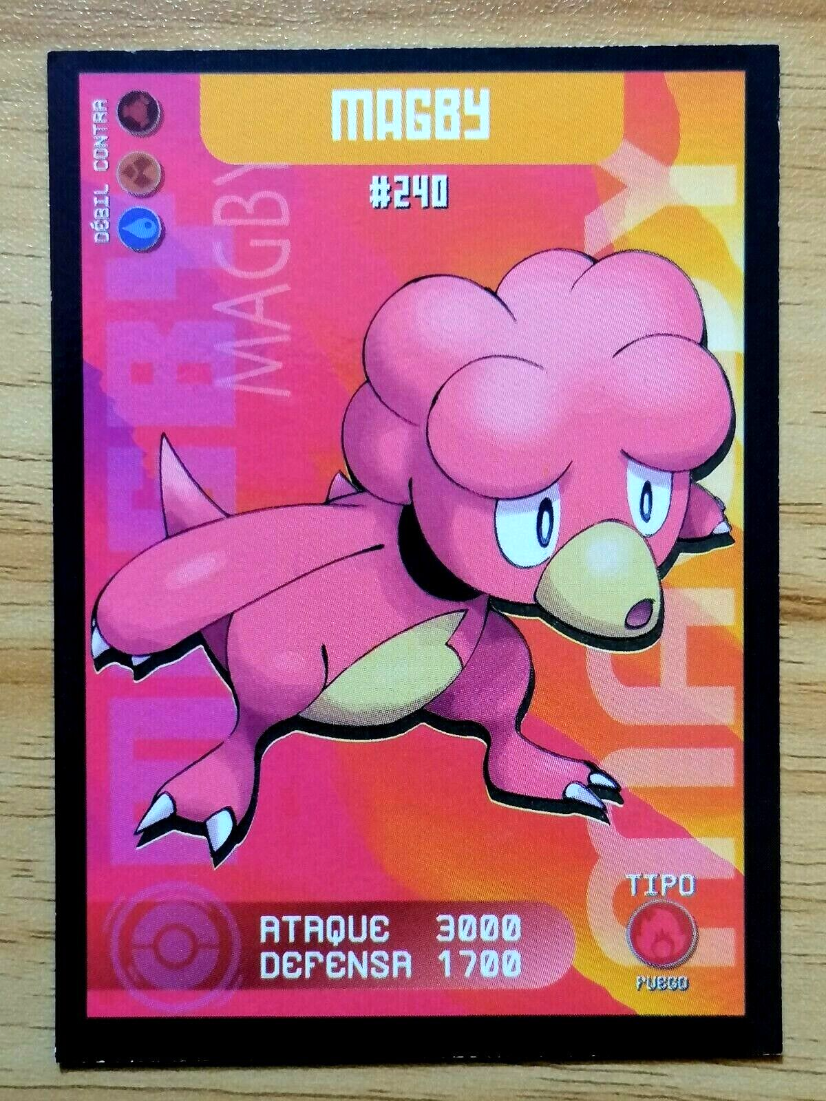 CARD POKEMON POKEDEX EC VOL. II #240 MAGBY 2023 Johto PERU South America