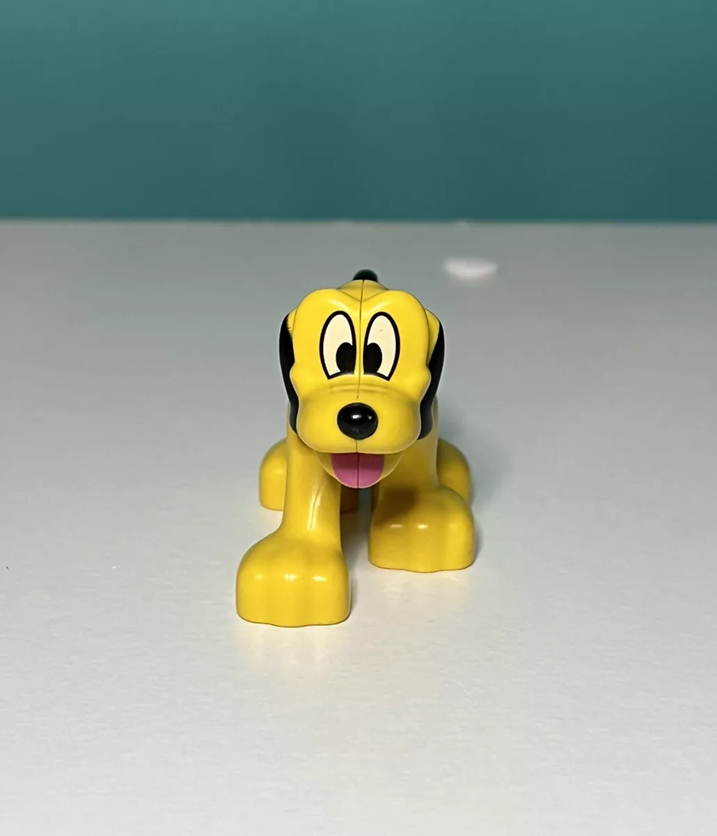 sfære civile Om indstilling Lego Duplo Disney Pluto Yellow Dog Figure Retired | eBay