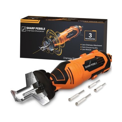 Sharp Pebble Electric Chainsaw Sharpener Kit - Comes with Chain Saw... Fast Ship
