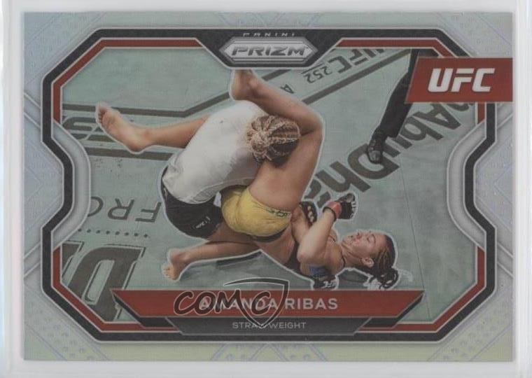 2021 Panini Prizm UFC Silver Prizm Amanda Ribas #162 5b1