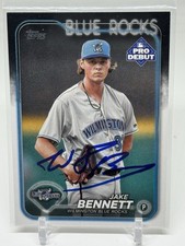 Jake Bennett Signed 2024 Topps Pro Debut Card #PD-195 Boston Red Sox RC Rookie. rookie card picture