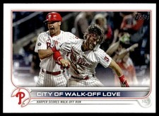 2022 Topps Series 1 #321 City of Walk-Off Love CC, CL    Philadelphia Phillies