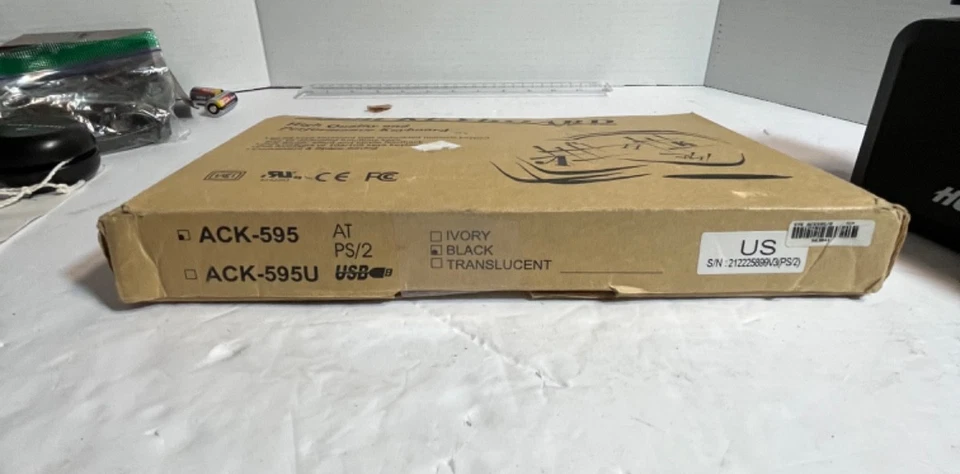 Mini Keyboard ACK-595 287x140x29mm 88/89 Key Layout SolidTek PS/2 Connection - Image 4 of 4