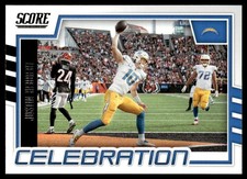 JUSTIN HERBERT 2022 SCORE CELEBRATION LOS ANGELES CHARGERS #C-JH INSERT