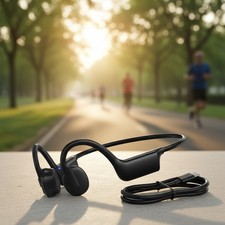 Advanced Bone Conduction Sports Headphones: Open-Ear Waterproof  Lightweight