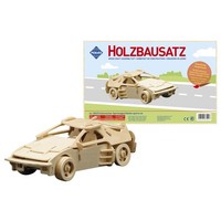 Pebaro Sportwagen 3D-Puzzle Holzbausatz Sportauto Unbehandeltes Holz 43 Teile