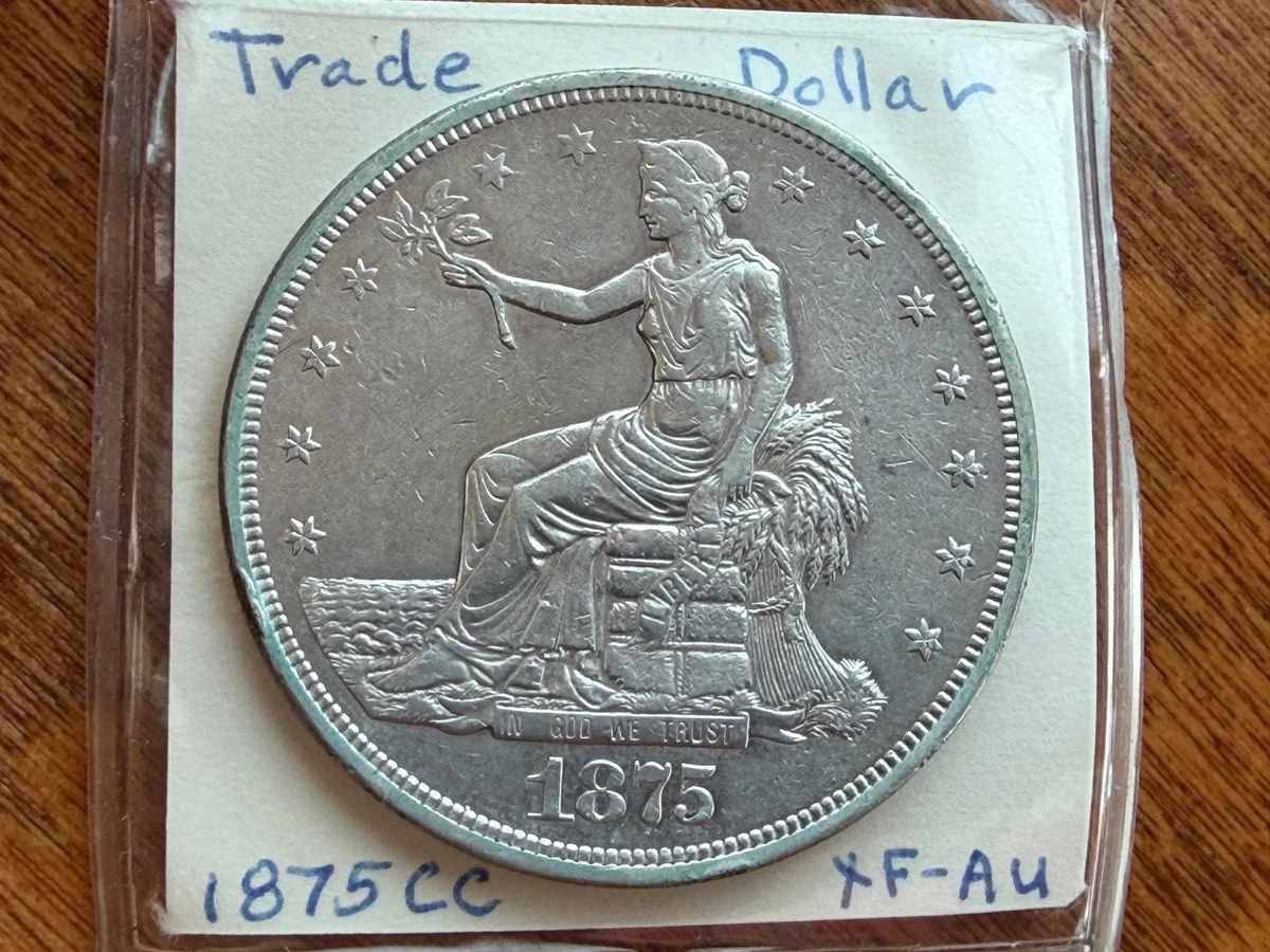 米国　1875年 TRADE DOLLAR 1875-S Trade Dollar 420 Grains .900 Fine Silver San Francisco $1