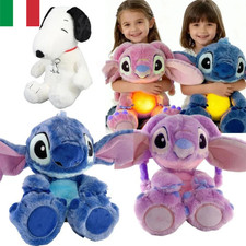 Stitch Peluche Che Respira Con luce E Musica Lilo E Stitch Angel Pupazzo Rosa